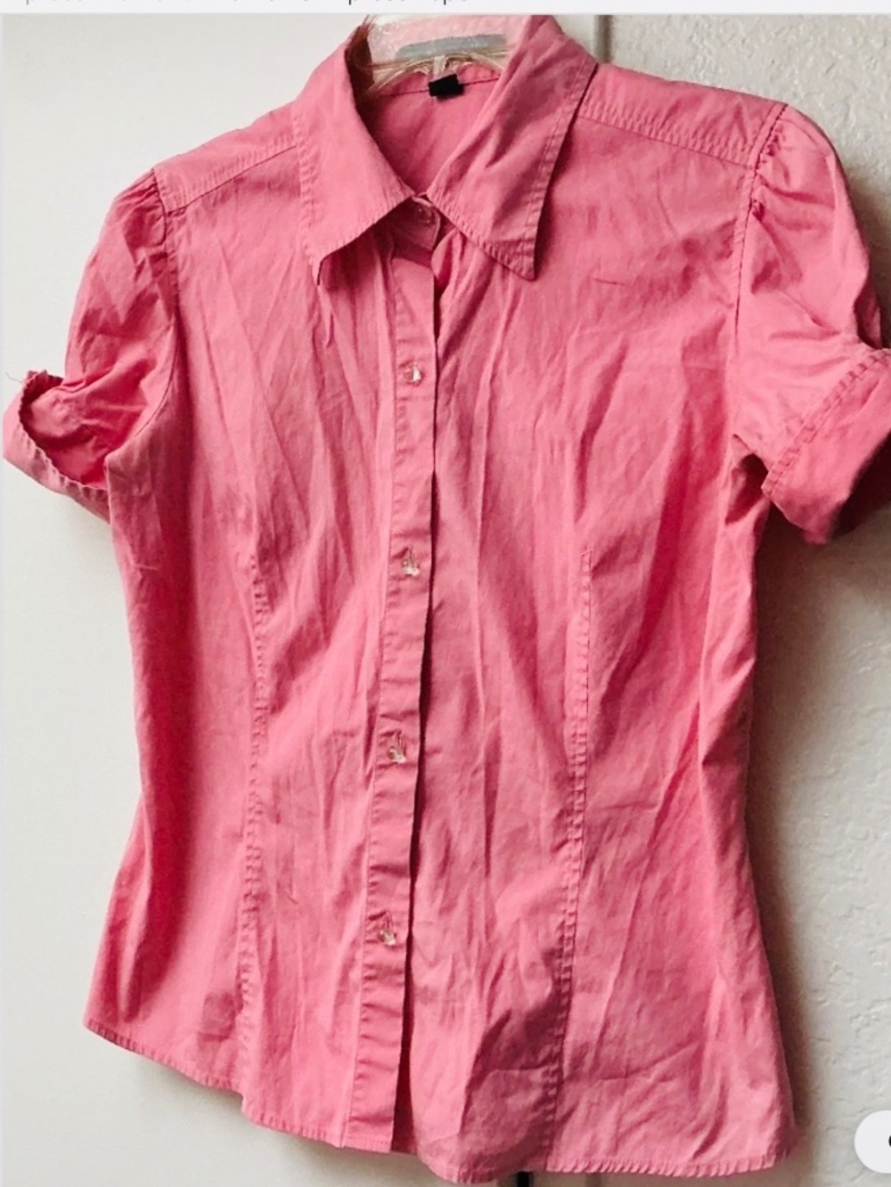 Bundle of  2 Vintage Y2K puffy sleeve cap sleeves cotton blouses